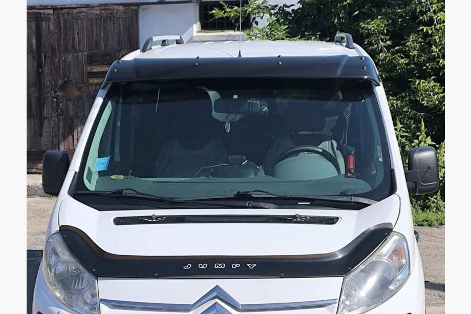 Citroen Jumpy 2007–2017 Visiera parabrezza (nero lucido, 5mm) Foto 1