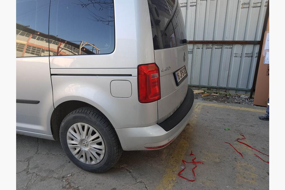Volkswagen Caddy 2015-2020 Protezione paraurti posteriore EuroCap (ABS) Foto 3