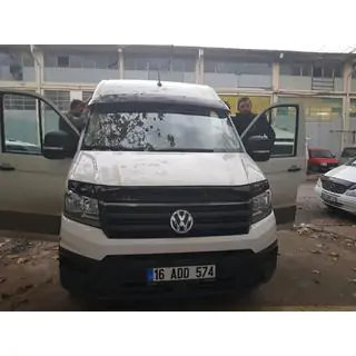 Deflettore parabrezza (nero lucido, 5mm) Volkswagen Crafter 2016- foto 4