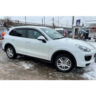 Deflettori finestrini con striscia cromata (4 pz, HIC) Porsche Cayenne 2010-2017 foto 3