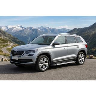 Pedane Laterali New Vision Grey (2 pz, Alluminio) Skoda Kodiaq 2016-2023 foto 1