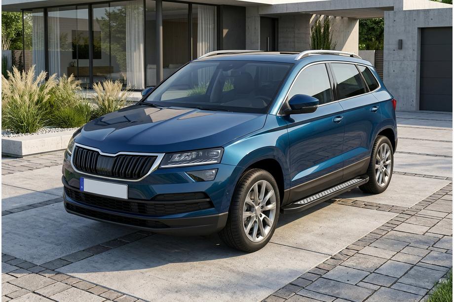 Skoda Karoq 2018- Pedane Laterali New Vision Black (2 pz, Alluminio) Image