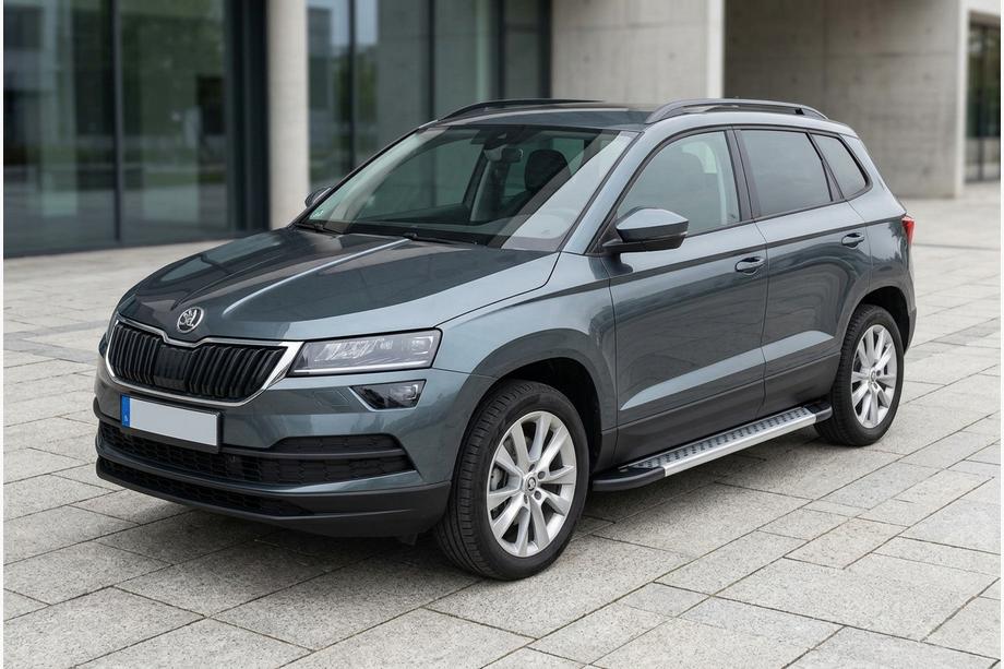 Skoda Karoq 2018- Pedane Laterali New Vision Grey (2 pz, Alluminio) Image