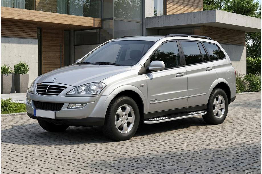 SsangYong Kyron 2005-2014 Pedane Laterali Tayga V2 (2 pz, Alluminio) Image