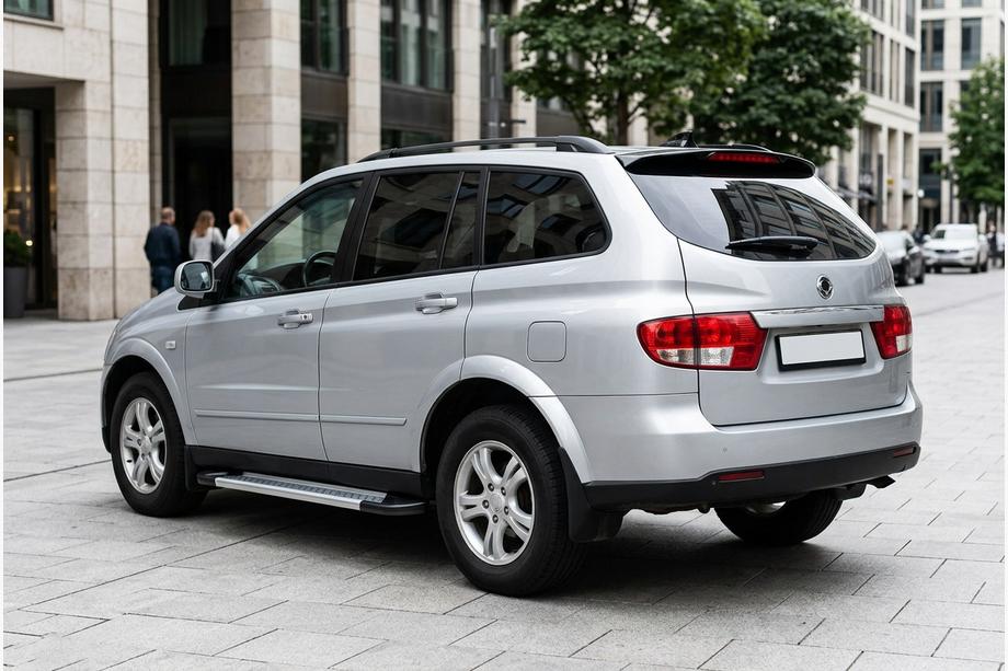 SsangYong Kyron 2005-2014 Pedane Laterali New Vision Grey (2 pz, Alluminio) Image