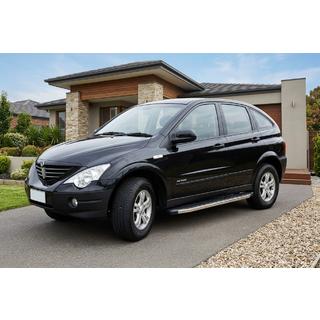 Pedane Laterali BlackLine (2 pz, Alluminio) SsangYong Action 2005-2018 foto 1