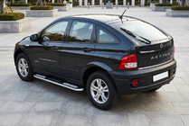 SsangYong Action 2005-2018 Pedane Laterali Tayga V2 (2 pz, Alluminio) foto 1