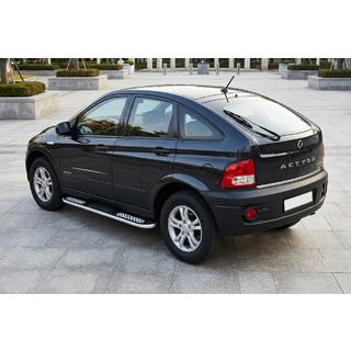 Pedane Laterali Tayga V2 (2 pz, Alluminio) SsangYong Action 2005-2018 foto 1