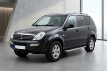 SsangYong Rexton I 2001-2017 Pedane Laterali BlackLine (2 pz, Alluminio) 2005-2012 foto 1