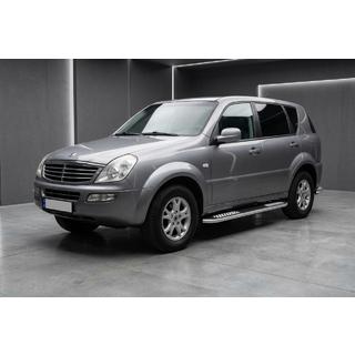 Pedane Laterali Tayga V2 (2 pz, Alluminio) SsangYong Rexton I 2001-2017 foto 1