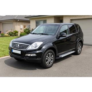 Pedane Laterali Vision New Grey (2 pz, Alluminio) SsangYong Rexton I 2001-2017 foto 1