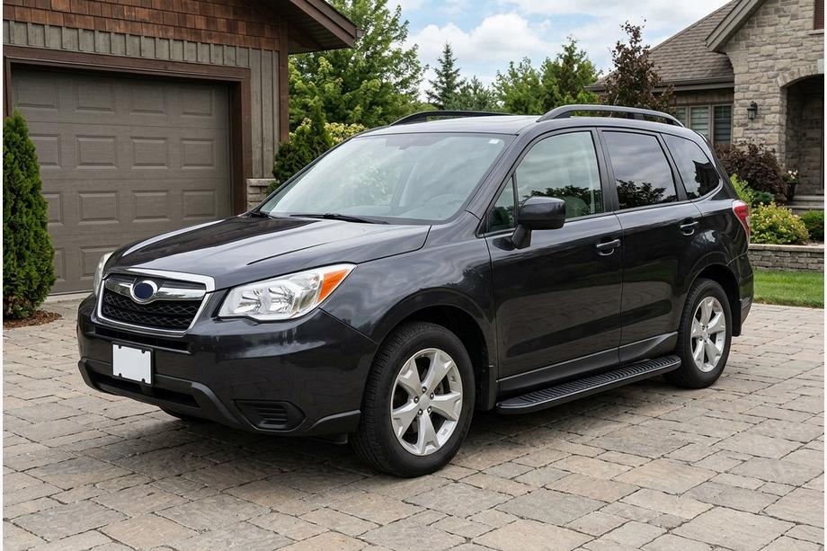 Subaru Forester 2013-2018 Pedane Laterali Tayga Black (2 pz, Alluminio) Image