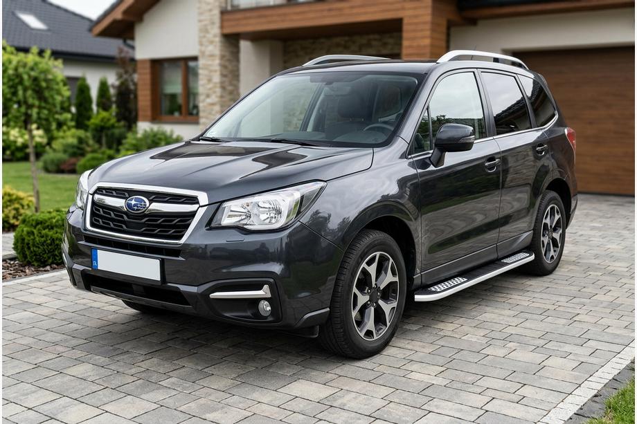 Subaru Forester 2013-2018 Pedane Laterali Tayga V2 (2 pz, Alluminio) Image
