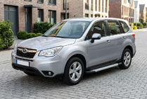 Subaru Forester 2013-2018 Pedane Laterali New Vision Grey (2 pz, Alluminio) foto 1