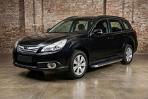 Subaru Outback 2009-2014 Pedane Laterali BlackLine (2 pz, Alluminio) foto 1