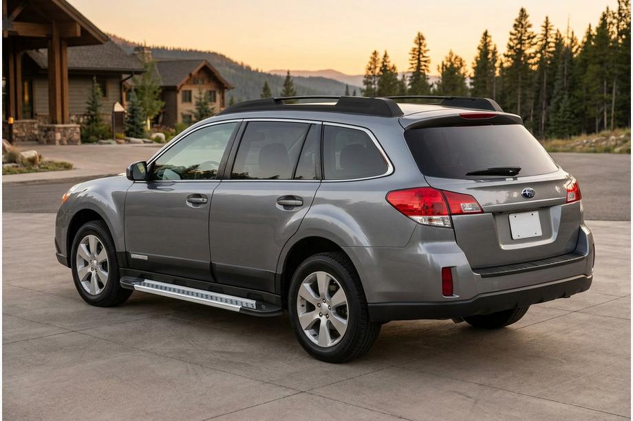Subaru Outback 2009-2014 Pedane Laterali New Vision Grey (2 pz, Alluminio) Image