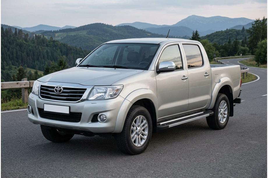 Toyota Hilux 2006-2015 Pedane Laterali RedLine V1 (2 pz, Alluminio) Image