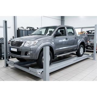 Pedane Laterali BlackLine (2 pz, Alluminio) Toyota Hilux 2006-2015 foto 1