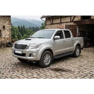 Pedane Laterali Tayga Black (2 pz, Alluminio) Toyota Hilux 2006-2015 foto 1