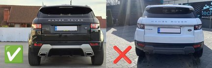 Range Rover Evoque 2012-2018 Paraspruzzi originali Premium Dynamic (4 pz) foto 2