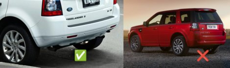 Land Rover Freelander II 2006–2014 Paraspruzzi Premium (4 pz) foto 3