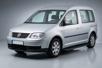 Volkswagen Caddy 2004-2010 Pedane Laterali Tayga Black (2 pz, Alluminio) foto 1