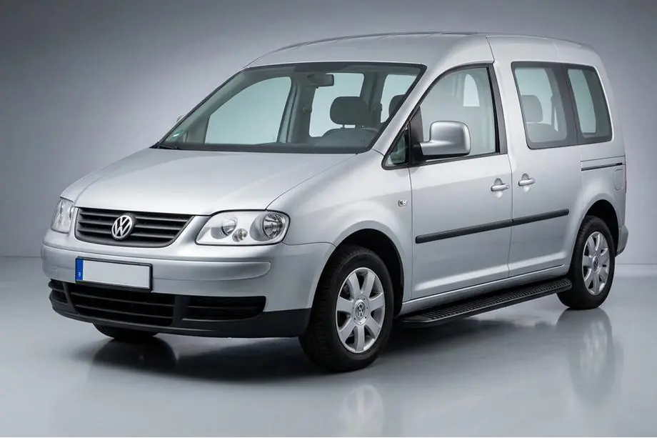 Volkswagen Caddy 2004-2010 Pedane Laterali Tayga Black (2 pz, Alluminio) Image