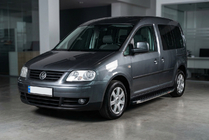 Volkswagen Caddy 2004-2010 Pedane Laterali BlackLine (2 pz, Alluminio) foto 1