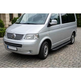 Pedane Laterali Tayga Black (2 pz, Alluminio) Volkswagen T5 Transporter 2003-2010 foto 1
