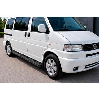 Pedane Laterali Tayga Black (2 pz, Alluminio) Volkswagen T4 Transporter 1990-2003 foto 1