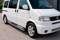 Volkswagen T4 Transporter 1990-2003 Pedane Laterali Tayga V2 (2 pz, Alluminio) foto 1