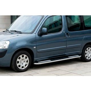 Pedane Laterali Tayga V2 (2 pz, Alluminio) Peugeot Partner 1996-2008 foto 1