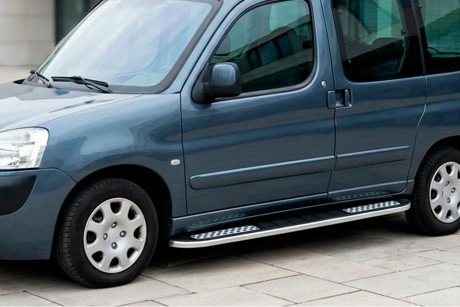 Peugeot Partner 1996-2008 Pedane Laterali Tayga V2 (2 pz, Alluminio) Image