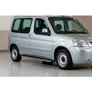 Pedane Laterali BlackLine (2 pz, Alluminio) Peugeot Partner 1996-2008 foto 1