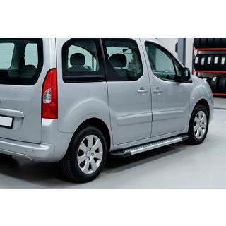 Pedane Laterali New Vision Grey (2 pz, Alluminio) Peugeot Partner Tepee 2008-2018 foto 1