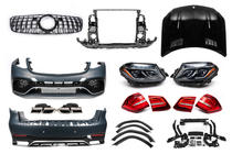 Mercedes GL/GLS class X166 2012-2019 Kit restyling da GL a GLS63 AMG (V2, alcune parti originali) foto 1