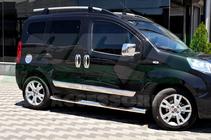 Fiat Fiorino/Qubo 2008-2024 Modanature porta acciaio inox (4 pz) Carmos - Acciaio Inox Turco foto 7