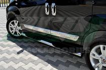 Fiat Fiorino/Qubo 2008-2024 Modanature porta acciaio inox (4 pz) Carmos - Acciaio Inox Turco foto 8