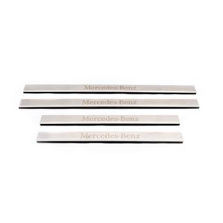 Battitacco in acciaio inox Carmos (4 pz) Mercedes E-class W124 1984–1997 foto 1