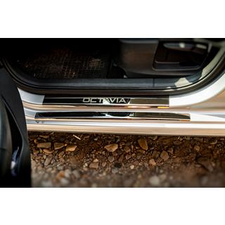 Battitacco Carmos V1 (8 pz, acciaio inox) Skoda Octavia III A7 2013-2019 foto 2