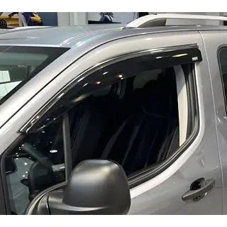Deflettori Finestrini con Modanatura Cromata (2 pz, Niken) Citroen Berlingo/Multispace 2018- foto 2