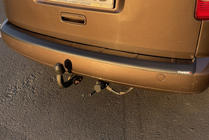Volkswagen Caddy 2004-2010 Protezione Paraurti Posteriore (ABS) foto 4
