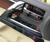 Toyota Land Cruiser 200 2007-2021 Set inserti (alluminio scuro spazzolato) foto 2