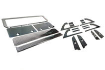 Toyota Land Cruiser 200 2007-2021 Set inserti (alluminio scuro spazzolato) foto 4