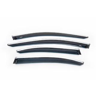 Deflettori Finestrini con Modanatura Cromata SD (4 pz, HIC) Mercedes E-сlass W213 2016-2023 foto 2