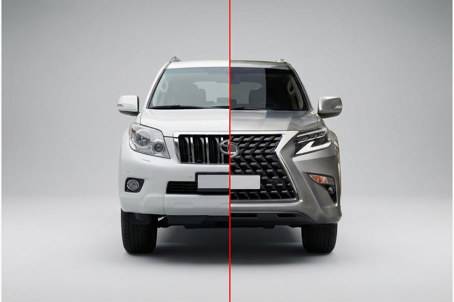 Toyota Land Cruiser Prado 150 2009-2023 Kit restyling per Lexus GX460 2020 Foto 1