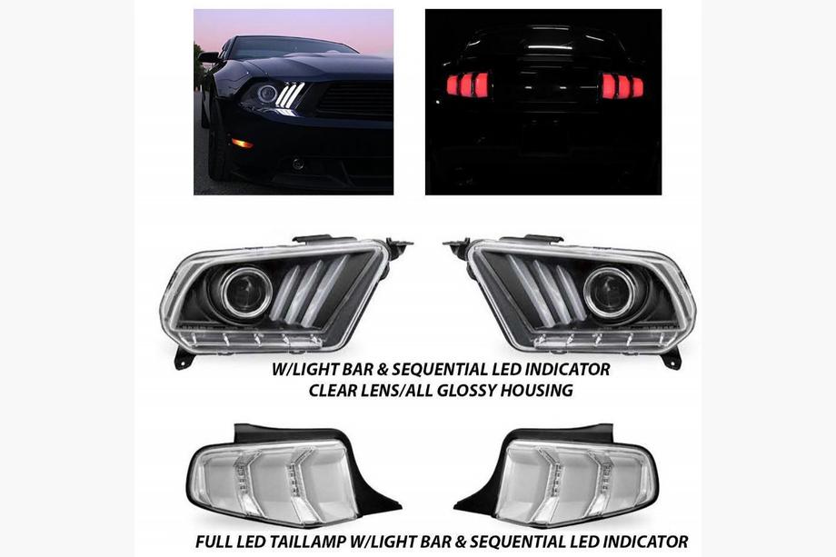 Ford Mustang 2015-2023 Fanali Posteriori (set 2 pezzi, 2010-2015) Foto 2
