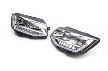 Volkswagen T6 2015-2024 Fari anteriori con luci diurne a LED 2015-2019 (Argento, 2 pz) foto 4