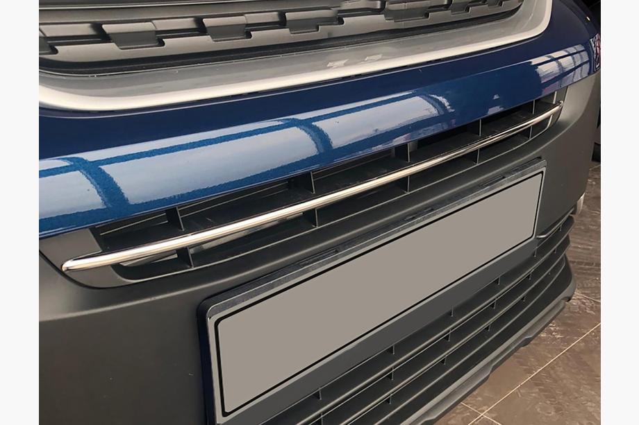 Peugeot Partner/Rifter 2019- Striscia cromata per paraurti (acciaio inox) Image