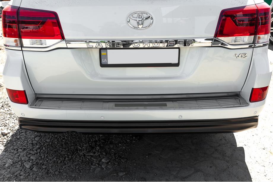 Toyota Land Cruiser 200 2007-2021 Protezione paraurti posteriore 2016-2021 acciaio inox Foto 3